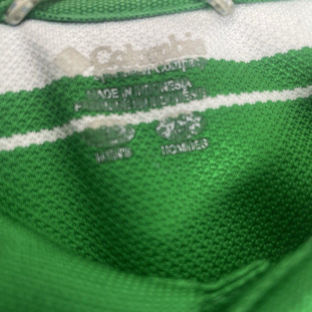 Oregon Ducks Columbia Omni-Shade Polo Shirt Mens L Green Stripe‎ Golf NCAA - Picture 4 of 10